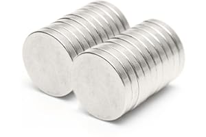 Yizhet Neodym Magnete, 20 Stück Round Magneten Etwa 7 kg Zugkraft, geeignet für Kunst, Handwerk, Hobby, Zuhause und Büro Magnete (20 x 2.5mm)