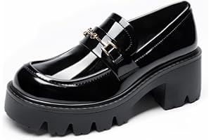 DREAM PAIRS Preppy Mocassini da Donna con Plateau Classico Comode Eleganti Casual con Lavoro