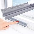 ZZJCY Soundproofing Seal Strip for Sliding Windows And Door, Self-Adhesive PU Foam 4M Weather Stripping, Cuttable, Wear-Resistant, Anti-Collision,2pcs