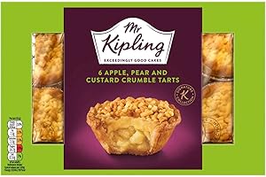 Mr Kipling 6 Apple, Pear & Custard Crumble tarts - Bundle of 2 Packs