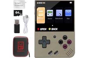 ASTARAMA Console de Jeu portable Miyoo Mini Plus, console de Jeu Rétro Open Source de 3,5 pouces avec carte TF de 64 Go, Plus de 7000 Jeux Classiques Intégrés, Prise en charge du WiFi