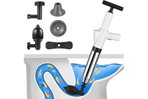 ALLILUYAA Deboucheur Canalisation, Ventouse Deboucheur avec Quatre Ventouses, Utilisation Facile, Débouche Toilette pour les Salles de Bains, les Toilettes et les Lavabos.