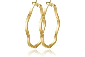 RANKEEF Boucles D'Oreilles CréOles En Or De 3 Mm Pour Femmes Grandes Creoles Or Femme HypoallergéNiques Boucle Oreille Creole Argent 30/40/50/60 MM