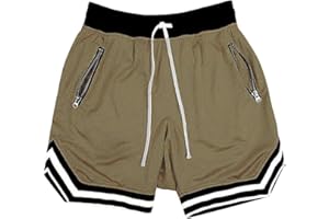 Oanviso Pantalones Cortos Baloncesto para Hombre Pantalones Cortos de Deportivos Clásico Verano Basketballshorts de Malla Elástico Pantalones Jogging Cómodo Transpirable Shorts