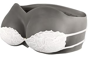 ICEVER Silicone Breastplate Fake Boobs Strapless False Breast Plate Gel Filled Realistic Breast Forms H Cup Crossdressers Transgender Prosthesis Mastectomy (Dark Skin, H Cup XL Size)