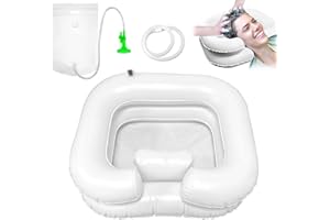 liupmeg Haarwaschbecken für Bettlägerige,Shampoo Becken mit 1M Ablaufschlauch,Mit Duschkopf und Wassersack,Haare Waschen Für Bettlägerige,für Bettlägerige Schwangere Verletzte Postoperative Patientin