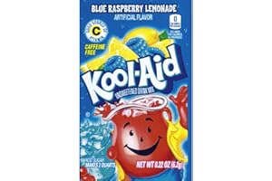 KOOL-AID Kool Aid Blue Raspberry Lemonade Unsweetened Drink Mix 6.2g Sachet