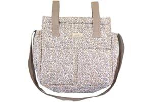 Cosamui Bolso para Carrito de Paseo de bebé - Universal - Gran Capacidad - Bolsillos Exterior e Interiores (Ecru)