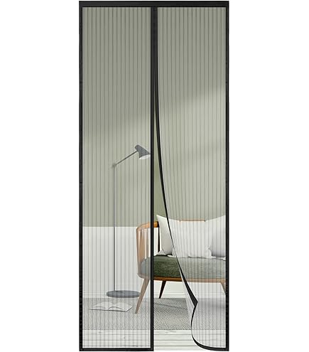 Zanzariera Magnetica Per Porte 80x240cm - Senza Foratura, Balcone E Finestre, Nero - Foto 6