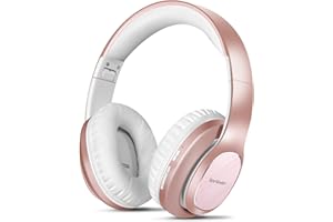 WORWODER Bluetooth Over Ear Kopfhörer, 80 Stunden Spielzeit Kopfhörer mit Hi-Fi Stereo Headset Tiefer Bass, Wireless Kopfhörer mit Mikrofon für iPhone/Android/PC/Handys/TV