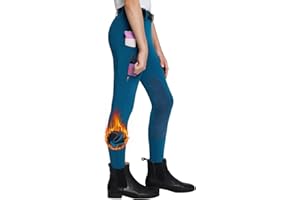 baleaf Pantalons Équestres pour Filles, Skinny Ride Cheval Leggings avec 2 Poches Garder au Chaud Élasticité