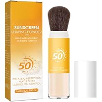 KARLOR Sunnenschutz Fixierpuder SPF 50 PA++ – Loser Puder Mit Bürste, Mattierend & Langhaltig
