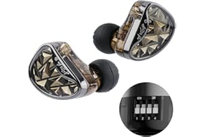 LINSOUL KZ AS24 Pro 12BA Drivers In-Ear Monitor, abstimmbare HiFi IEM, kabelgebundene Ohrhörer mit abnehmbarem versenktem 2pin versilbertem Kabel für Audiophile Musiker (Abstimmbar, Ohne MIC)