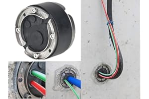 Ritzer by Hauff Ringraumdichtung/Mauerdurchführung HSD 100-EWD DN100 für 5 Kabel/Rohre 4x7-12mm und 1x24-44mm