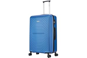 FLYMAX 29" Large Suitcase 4 Wheel Lightweight Luggage Hard Shell Travel Case Hold Check in Fits 23kg - 27kg + 3 Digit Lock Suitcase Large + Telescopic Handle 100 Litre Capacity