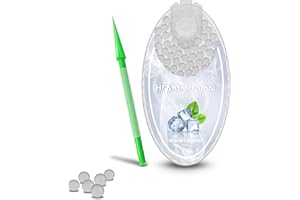 HF&KL Premium Aroma Capsules Menthol DIY Click Filter Balls Pack of 100 Balls DIY Menthol Capsules Filter Menthol Click Capsules (Black Ice Mint)