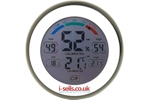 i-sells Digital Hygrometer Thermometer - Humidity Meter