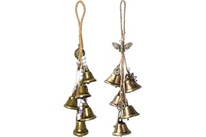 LJUNFCL 2 Stück Windspiele mit klarem Klang, Small snail Hexenglocken Garten Windspiel, Hexenglocken Garten Windspiel, Metall Windspiele für Draußen Hängend Hexenglocken, für Veranda Garten, Fensterdekoration