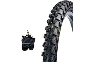 ECOVELO 1 COPERTONE + 1 CAMERA D'ARIA 26 x 1.90 (50-559) PER MTB MOUNTAIN BIKE BICI BICICLETTA NERO