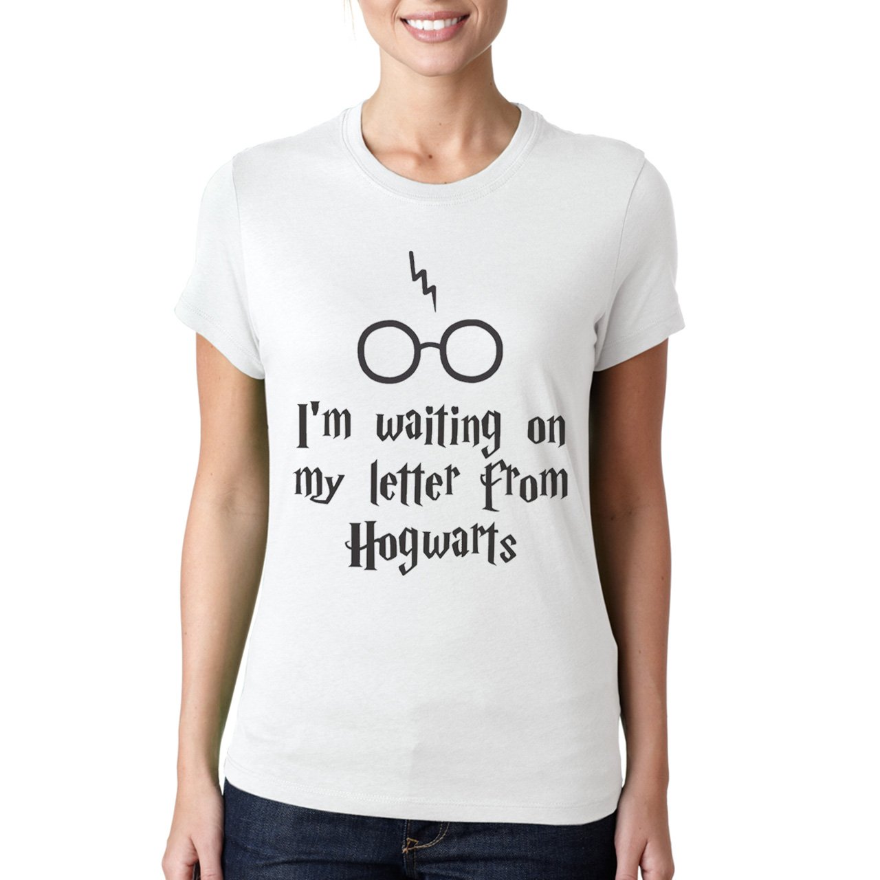 Im-Waiting-On-My-Letter-From-Hogwarts-Harry-Potter-HP-Small-Damen-T-Shirt