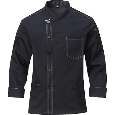 TongCart Unisexe Décontracté Doux Chef Vestes à Manches Courtes Oblique TongCart Unisexe Décontracté Doux Chef Vestes à Manches Courtes Oblique