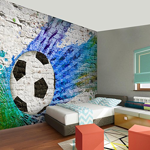 Fototapete Fussball 352 x 250 cm – Vliestapete – Wandtapete – Vlies Phototapete – Wand – Wandbilder XXL – !!! 100% MADE IN GERMANY !!! Runa Tapete 9021011a - 5