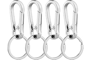 Sugeru® 4 metalowe breloczki do kluczy – stop cynku – antykorozyjne | breloczek do kluczy karabińczyk | brelok do kluczy | brelok do kluczy | wielofunkcyjny