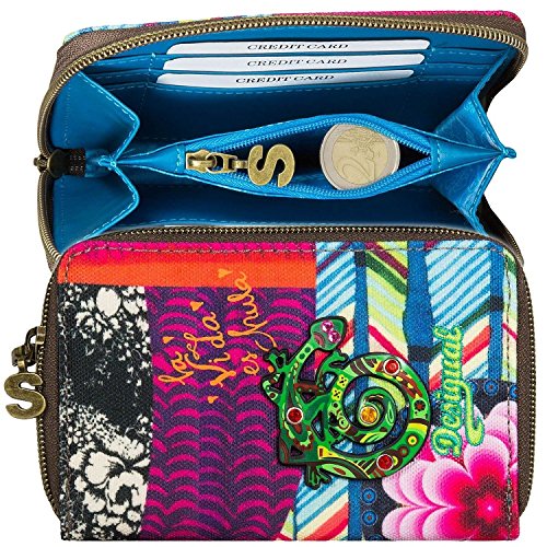 Desigual Porte-monnaie Mini Zip Bruselas Vert 50Y52B7