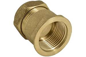 ODSUPPLIES 15mm x 3/8" Compression Female Adapter