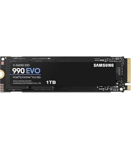 Samsung 990 EVO 1TB PCIe Gen 4.0 x 4 NVMe M.2 Max 5000MB/s interne