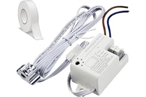 Acmerota Bewegungssensor-Lichtschalter, Hand-Winke-Schalter, 6 cm Sensorschalter 10 A, AC 220 V Luftschalter, berührungsloser Schalter, geeignet für Kleiderschrank, Schrank, Lagerschrank