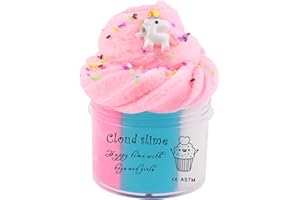 BRETOHAY Cloud Slime, Big Cloud Slime has Smell Diy Slime Supplies for Girls and Boys, Stress Relief Toys for Kids Education, Party Favors, Gifts and Birthdays