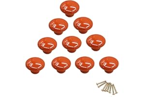 NUODWELL 10 pomelli rotondi colorati in ceramica per armadietti, maniglie a foro singolo per cassetti, credenze, cassettoni e ante
