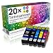 Produktbild N.T.T.® - 20 x Stück XL Tintenpatronen / Druckerpatronen kompatibel für Epson T2621-T2634 26XL