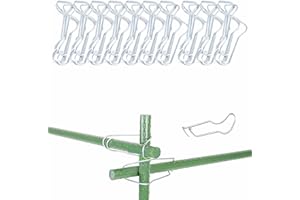 CLOUDEMO 40Pcs Plant Connecting Buckles, Plant Trellis Connecting Buckles, Plant Support Clips for Gardening, Plant Cages Connector Vegetable Trellis Wire Clip