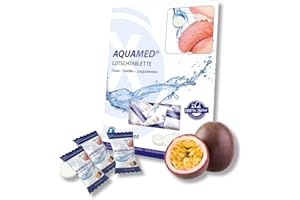 ‎MIRADENT miradent Aquamed® Lozenges, Pack of 26, 60 g for Dry Mouth, Sweetened with Xylitol, Fruity Refreshing Passion Fruit Flavour, Maintains Moisture Level