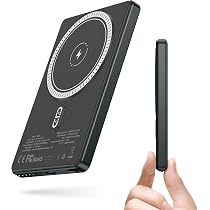 Kuulaa Bateria Externa Magnetica Ultra Slim 5000mAh, PD 20W Power ...
