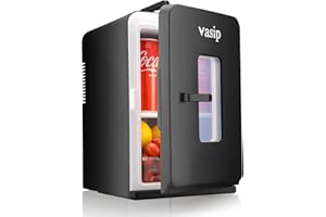 Vasip - Mini Nevera Pequeña Portatil, Frigorifico Pequeño 15 Litros, con Refrigeración y Calefacción, Compacto, Portátil y Silencioso, Alimentado por AC/DC