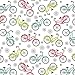 Produktbild Bike Fahrrad Stoff – 0,5 m – BEN174–100% Baumwolle BEN174 Bikes Floral
