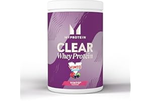 Myprotein Clear Whey Isolate Protein Powder - Vimto - 500g - 20 Servings - Cool and Refreshing Whey Protein Shake Alternative - 20g Protein and 4g BCAA per Serving
