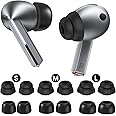 Delidigi 6 Pairs Ear Tips Set for Samsung Galaxy Buds3 Pro (2024), S/M/L【3 Pairs Memory Foam+3 Pairs Double Flange Silicone 】Earbuds Replacement Fit in Case Compatible with Samsung Galaxy Buds 3 Pro