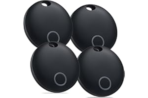 Bestray Air Tracker Tags 4 Pack, Smart Tracker Works with Find My App (iOS Only), Luggage Tracker for Keys, Backpack, Wallet, Replaceable Battery, IP67 Waterproof