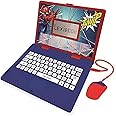 Lexibook, Spider-Man, Educational and Bilingual Laptop German/English, Toy for Child (Boys & Girls), 124 Activities, Learn Play Games and Music, Red/Blue, JC598SPi3