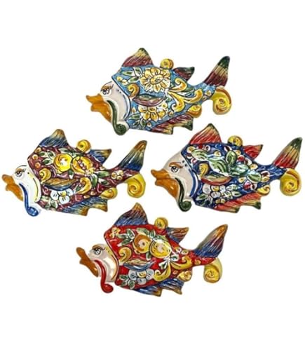 Borraccia Siciliana Bummulo Malandrino - Artigianale Di Caltagirone, H 11 Cm, Decorata A Mano - Foto 6