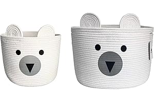 Bigepige Cesta de almacenamiento de juguetes, cesta de lavandería para niños, plegable, dormitorio, caja de almacenamiento de juguetes para niños y niñas perro gato (L)