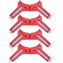 Set Di 4 Morsetti Ad Angolo Retto 90° Per Legno - Regolabili, Fai Da Te, Cornici, Mobili