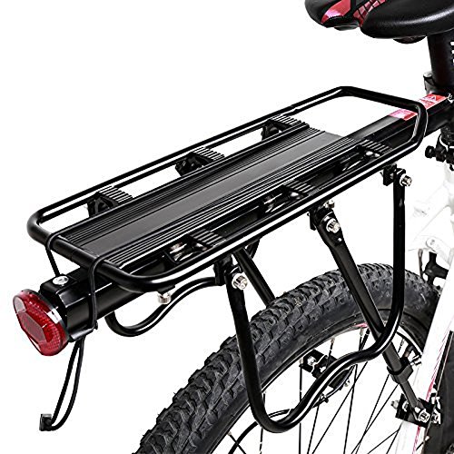 MAIKEHIGH Einstellbare Träger Fahrrad Gepäckträger Fahrradzubehör Ausrüstung Ständer Reitstock Fahrradträger Racks mit Reflektor - 2