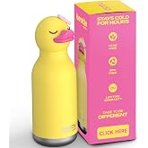 asobu Bestie Su Şişesi, Sevimli Koleksiyon Karakteri, Sızdırmaz, BPA İ&ccedil;ermez | 16 oz, 24 Saat Soğuk Kalır, &Ccedil;ift Duvar Vakum Y