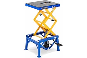 MSW MOTOR TECHNICS MSW Cavalletto Alzamoto Centrale Sollevatore Idraulico Per Moto MSW-MHB-150 (150 kg, Acciaio)