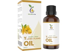 NATURA PUR Olejek Ylang Ylang BIO 30ml - 100% naturalny olejek eteryczny, wegański - Ylang-Ylang Oil (Cananga Odorata) do aromaterapii, lampki zapachowej, dyfuzora